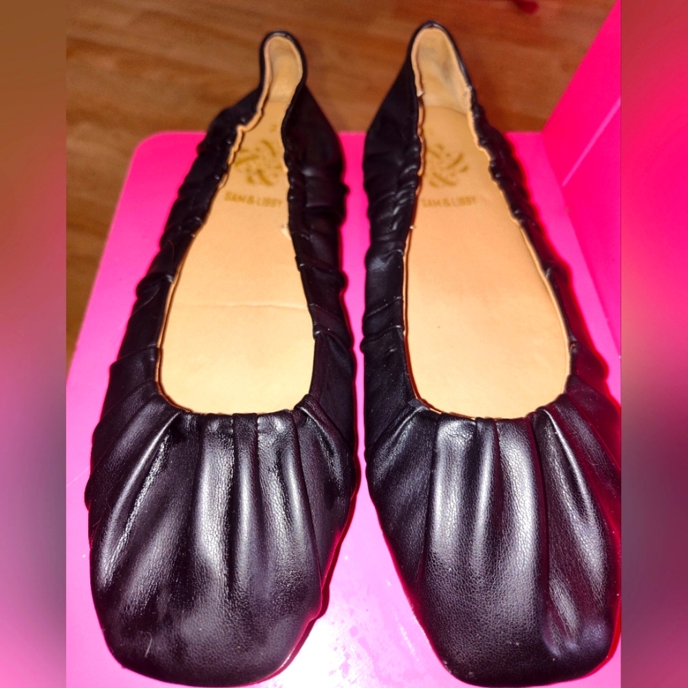 Black Leather Women's Flats By Sam And Libby